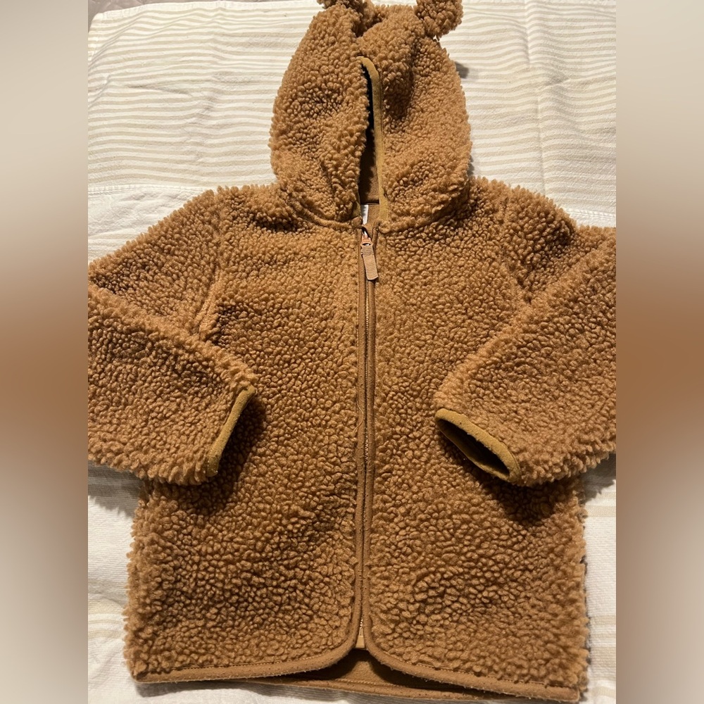 SOLD 4T Wonder Nation Tan Fleece Hoodie